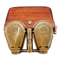 Jumelles vintage décoratives en laiton brun antique, faites à la main, pour l'observation des oiseaux, la randonnée, le camping, cadeau souvenir nautique de collection