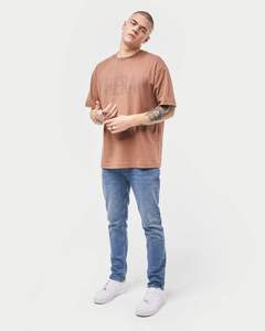 Mens Slim Fit <b>Jeans</b> Mid Blue Clean Look <b>Soft</b> Stretch Denim Classic Wash Stylish Streetwear <b>Jean</b> Comfortable Tapered Fit - Product Image 5