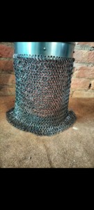 Accesorio de disfraz gótico vikingo medieval temprano, casco con Cuchillas de acero, cadena de forro de cuero portátil, OEM Industrial personalizable DIY - Product Image 5