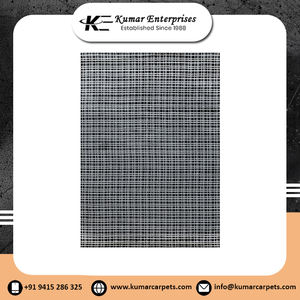 Tapis Kilim en bambou tissés à la main au charme moderne intemporel, brodés, antidérapants, lavables, réversibles, ensembles de tapis pour la prière abstraite - Product Image 2