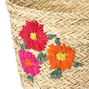 Nueva cesta de almacenamiento de algas marinas tejida a mano 2025 con organizador de cesta de marco de alambre de hierro - Product Image 2