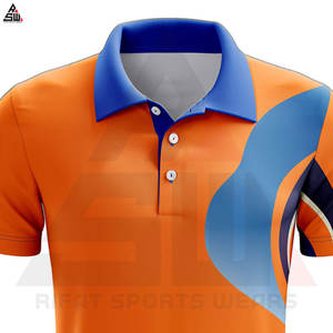 Nouveau design en gros col retourné GSM hommes à manches courtes en coton grande taille décontracté solide imprimé respirant sublimation pour chemise - Product Image 2