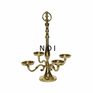 Bougeoir pilier en métal, support de bougie, bâton gravé à la main de meilleure qualité pour les dîners et les fêtes, utilisation de décoration de table - Product Image 6