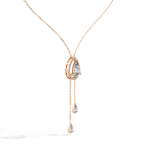 Collier en diamant rond cultivé en laboratoire pour femmes, or 18 carats, 1,81 ct, accessoire de mariage - Product Image 5