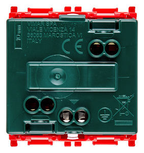 Enchufe Universal 2P+E 16A Estándar Europeo |   Tomacorriente de Emergencia de Color Rojo para UPS y Líneas Dedicadas - Product Image 2