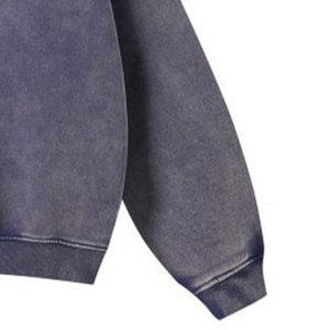 Sweat à capuche délavé à l'acide bases personnalisées sweats à capuche en coton mélangé pour homme Logo Oem fermeture éclair thermique surdimensionné respirant sweat à capuche vierge pour hommes - Product Image 5