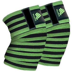 Bandes de genou réglables et personnalisables pour haltérophilie, robustes, avec soutien élastique, pour la gym - Product Image 1