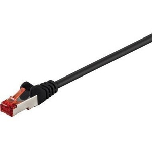 Cable de red RJ45 blindado Cat 6 de 5 m negro-Goobay - Product Image 1