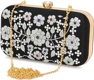 Sac de luxe fait à la main pour femmes, pochette de fête de mariage ou de banquet, sac à perles brodé de paillettes, tendance, bijoux corporels - Product Image 1