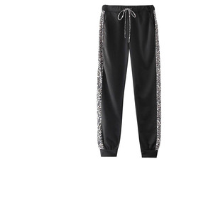 Survêtement imprimé léopard rose pour femme, ensemble sweat à capuche zippé et pantalon, survêtement décontracté pour femme à prix de gros - Product Image 5