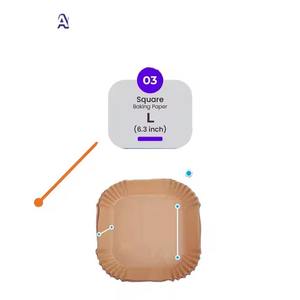 <b>Disposable</b> Non-Stick Kitchen Paper <b>Liners</b> for Multifunctional <b>Air</b> <b>Fryer</b>-for Baking Frying Steaming - Product Image 1