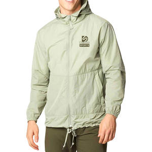 Veste de pluie en toile à capuche pour homme, pour usage extérieur, faible MOQ, avec logo frontal, marque privée, prête pour l'hiver, couleurs et logo personnalisables - Product Image 1