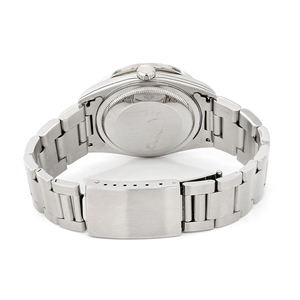 Montre de luxe en moissanite avec cadran en verre, bracelet en acier inoxydable et en or blanc/or jaune, mouvement ETA - Product Image 5