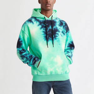 Sweat à capuche tie-dye de qualité supérieure pour hommes, vêtements d'hiver basiques, coton mélangé, confortable, manches longues, sweat à capuche tie-dye pour adultes - Product Image 6
