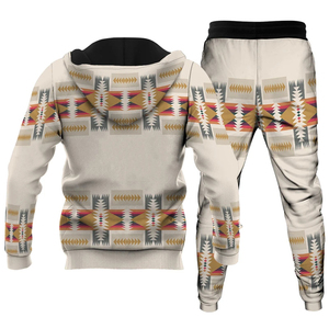 Ensemble de survêtement décontracté pour homme en molleton lourd surdimensionné personnalisé, deux pièces, jogging et sweat-shirt à capuche - Product Image 6