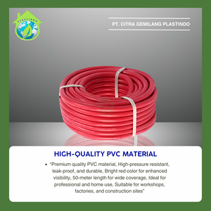 Manguera de compresor de aire roja 50m 3mm de espesor resistente a fugas flexible y duradera adecuada para herramientas profesionales y uso de compresor doméstico - Product Image 6