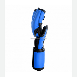 Gants de boxe MMA en cuir avec logo personnalisé, respirants, légers, antidérapants, demi-doigts, entraînement professionnel, sparring, fermeture auto-agrippante - Product Image 2