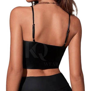 Soutien-gorge en cuir pour femme, grande taille, léger, à maintien élevé, avec logo frontal, coutures de qualité supérieure - Product Image 6