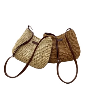 Bolsa de Compras Hecha a Mano para Ti, Bolsa de Playa de Paja, Bolsas de Playa de Macramé, Directamente del Proveedor Indio - Product Image 1