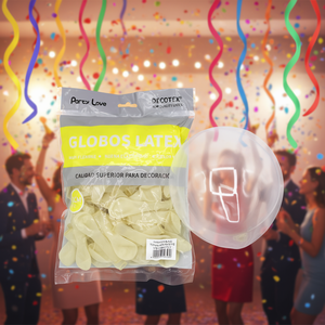 Ballons ronds en latex transparents durables pour fête d'anniversaire, 12 cm, 100 pièces par sac, pour la décoration des adultes - Product Image 3