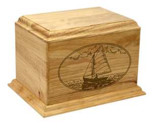 Elegante urna de madera para cenizas humanas con grabado personalizado, urna de madera para cremación, artículos funerarios de madera. - Product Image 4