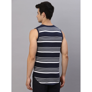 2025 nouveau gros personnalisé hommes gilet de gymnastique Fitness Singlet coton entraînement débardeur avec impression confortable - Product Image 4