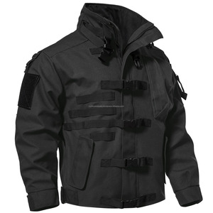 Chaqueta táctica Cordura suave para hombre, relleno de algodón para deportes al aire libre, ciclismo, impermeable, diseño de motocicleta, multibolsillo - Product Image 6
