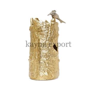 Handicraft Aluminum Metal Hammered Creative Design Flower <b>Vase</b> Modern Eco-Friendly Tabletop Wedding Decoration Metal Flower <b>Vase</b> - Product Image 3