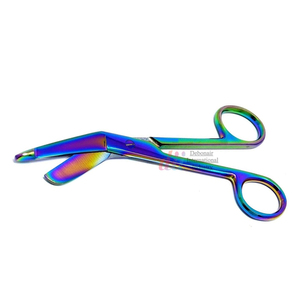 Ciseaux à bandage Lister en acier inoxydable Ciseaux d'infirmière incurvés Ciseaux de traumatologie de premiers soins | Outils chirurgicaux certifiés CE OEM - Product Image 2