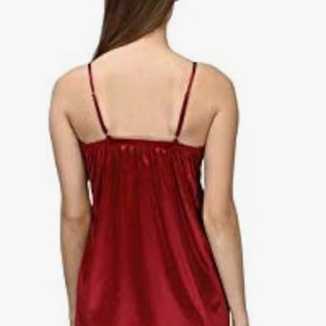 Camisón de Satén para Mujer, Tejido Sin Fricción que Retiene la Humedad, Tallas XS-2XL, Ropa de Dormir - Product Image 3