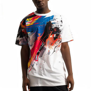 Camiseta de sublimación profesional para cuerpo atlético de corte ajustado con brazos cortos elásticos de 4 vías Impresión de logotipo personalizado - Product Image 5