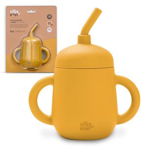 Gobelet anti-goutte Earth Ocher avec paille en silicone pour l'alimentation des bébés et des enfants - Product Image 1