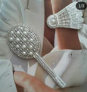 Nouveauté : porte-clés brodé de perles personnalisées et accessoires de sac en perles de rocaille, breloques de sac brodées à la main en perles de rocaille - Product Image 5