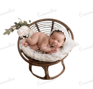 Trẻ sơ sinh nhiếp ảnh đạo cụ Vòng mây dệt ghế bassinet hạt dẻ kết thúc bé ảnh chụp Ghế trẻ em <span class=keywords><strong>poser</strong></span> cho chụp ảnh - Product Image 6