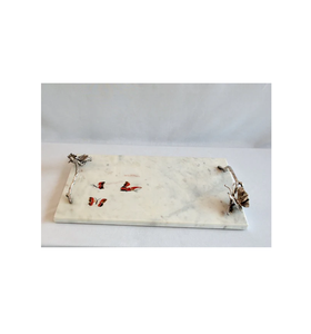 Plateau en marbre naturel pour table de restaurant et de cuisine, design Georges, pour servir des aliments, des collations, des plats, meilleur prix - Product Image 1