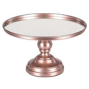 Support à gâteau en métal de style vintage en détresse avec fini patiné adapté aux tables à dessert d'inspiration antique. - Product Image 2