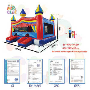 Château Gonflable Commercial avec Souffleur, Thème Blocs avec Panier Basket & Obstacles - Product Image 5