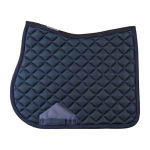 Tapis de selle tout usage matelassé en coton vert noir/Sottosella/Schabracken / Selleria / Undersaddle / Numnah / zadeldekje - Product Image 4