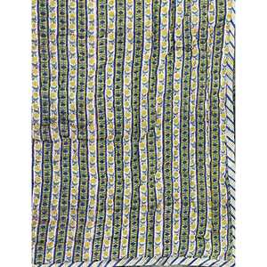 Colcha Kantha de Algodón Hecha a Mano con Parches Florales para Cama Individual, Ligera y Versátil para Uso en el Hogar, para Verano e Invierno, para Bebés - Product Image 3