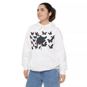 Último diseño Casual Pullover frente y espalda impreso sudaderas con capucha personalizar Streetwear Vintage mujeres Fleece Casual Hoodies - Product Image 1