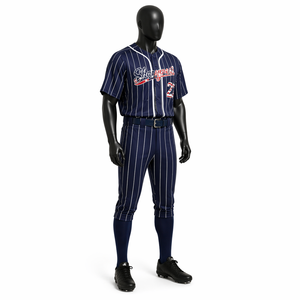 Polyester/Cotton <b>Baseball</b> Jersey Short Crew Neck T-Shirt Sublimated Print Custom Team Name Numbers Breathable Fabric Front/Back - Product Image 5