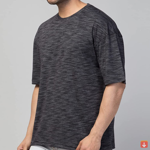 Vente en gros 2024 T-shirt vintage pour homme à manches courtes en microfibre, coupe classique, personnalisable, vierge, écologique, respirant, OEM - Product Image 4