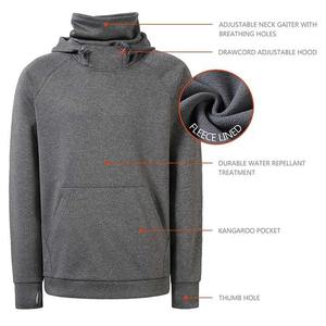 Sudaderas con capucha personalizadas de alta calidad transpirable color gris cálido invierno ropa de pesca pulóver sudaderas con capucha de pesca de lana en blanco - Product Image 3