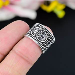 แหวนนิ้วสำหรับทำสมาธิของนักออกแบบแหวนสปินเนอร์โบฮีเมียนทำด้วยมือสีเงินเยอรมัน - Product Image 3