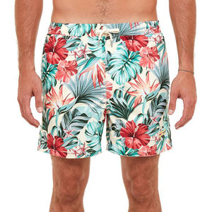 Vente en gros de shorts de planche de surf à motif uni imprimé personnalisé pour hommes avec fermeture à cordon Vêtements de plage et maillots de bain pour la plage et le surf - Product Image 4