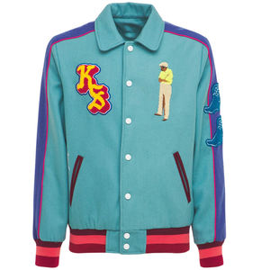 Chaqueta universitaria de lana de cuero Reversible de alta calidad para hombres transpirable 6XL tamaño personalizable soporte OEM Chenille High Street - Product Image 1