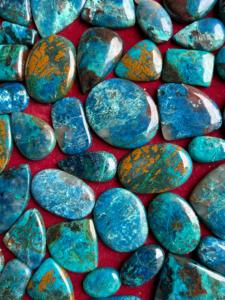 Wholesale High Quality InfinityStones Azurite Shattuckite Quartz Cabochon Natural Blue Mix Shape Loose Gemstone Rajasthan for - Product Image 3