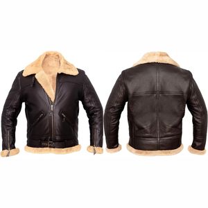 Nuevo 2025, chaqueta Bomber de piel de oveja personalizada de Calidad única más vendida, chaqueta de cuero de alta calidad - Product Image 1