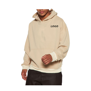 2025 nouveauté plaine blanc professionnel pull 100% coton polaire Logo personnalisé bouffée impression sweats à capuche pour unisexe - Product Image 2