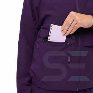 ชุดพยาบาลทางการแพทย์ยืดได้ชุดเครื่องแบบพยาบาลพยาบาล3กระเป๋าคอวีสำหรับผู้หญิงชุดเครื่องแบบพยาบาลทางการแพทย์สไตล์ใหม่ - Product Image 6